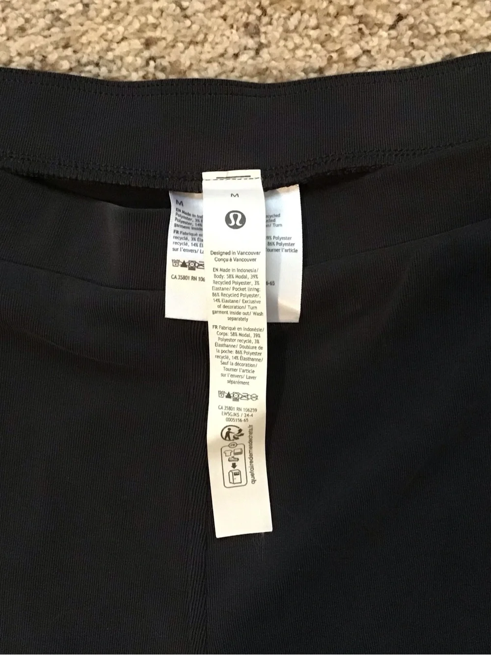 lululemon athletica Navy blue Wide-Leg Track Pants